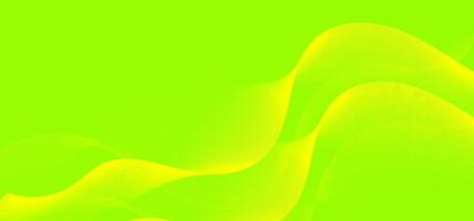 Futuristic green technology background with abstract wavy lines and energy light streaks. Ideal for IT, presentations, and digital promotion vector
