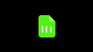 icon animated of file static video