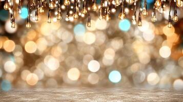 Christmas lights on a background photo