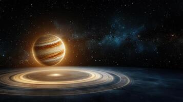 An artist's impression of the planet jupiter photo