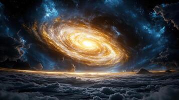 The milky way galaxy in space photo
