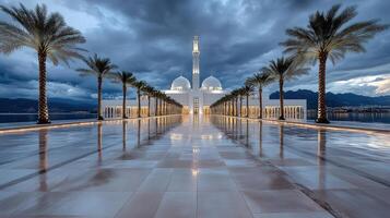 The grand mosque of sheikh zayed in oman photo