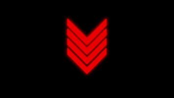 Dynamic directional glowing arrow sign animation with smooth motion and seamless looping perfect for navigation interfaces, way finding visuals and modern digital arrow Animation video