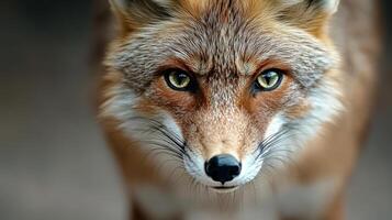 A close up of a fox with big eyes photo