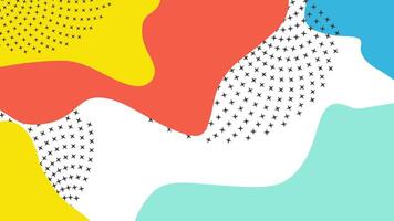 Abstract colorful pop art pattern background video