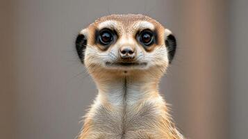 A meerkat looking at the camera photo