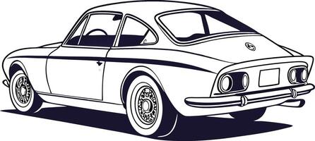 Classic Car graphic design vector