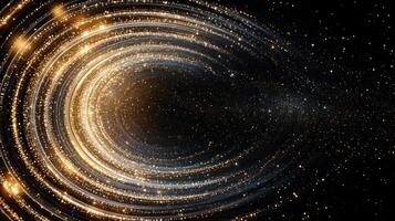 A black hole with a bright light in the center photo