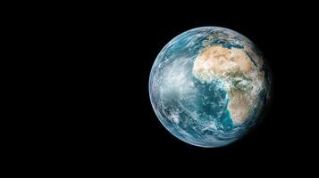 The earth is shown in this image photo