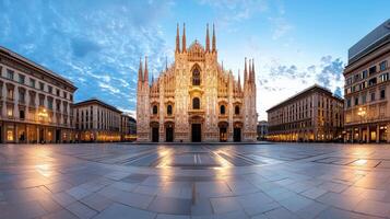 The cathedral of milan, italy photo