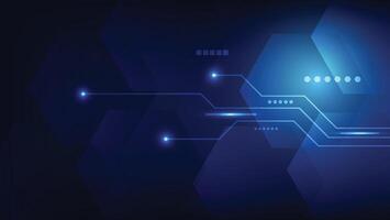 futuristic digital background with hi tech circuit board vector