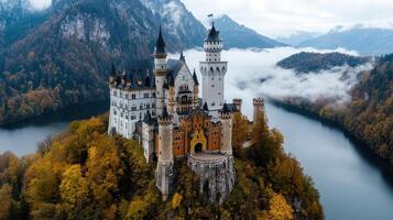 Neuschwanstein castle, germany photo