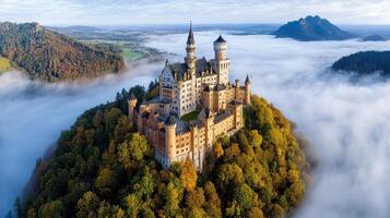 Neuschwanstein castle in germany photo