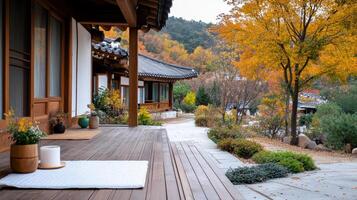 A wooden deck photo