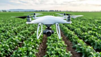 Drone in a field photo