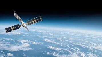 An image of a satellite in the sky photo