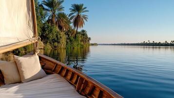 A boat on the nile river photo