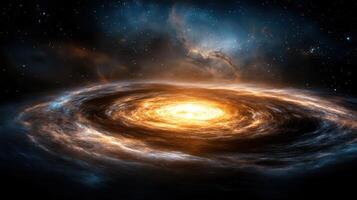 An image of a spiral galaxy photo