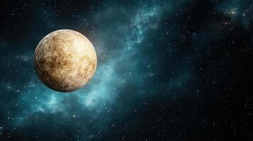 An image of a large moon in space photo