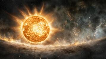 The sun is shown in this image photo