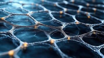 A close up of a network of wires photo