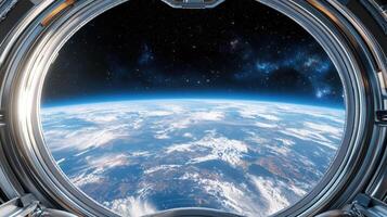 The earth from space view photo