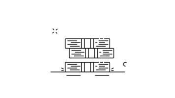 pile of money line art minimalist animation 2d for investment concept , simple financial or salary business symbol animated footage motion graphic illustration design video