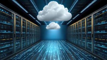 Cloud computing in data center photo
