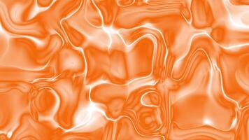 Orange and white abstract patterns flowing in a liquid texture. Suitable for backgrounds, packaging, textiles, and artistic designs. video