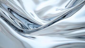 A silver and black background with a wavy pattern photo