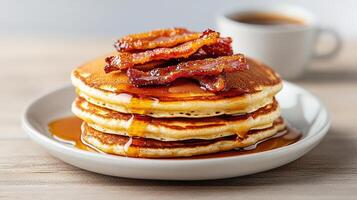 A stack of pancakes photo