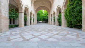 A large stone building photo