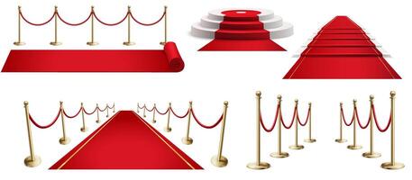 Red carpet Element Collection vector