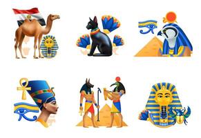 Ancient Egypt Element Collection vector