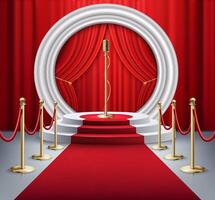 Elegant Red carpet Background vector