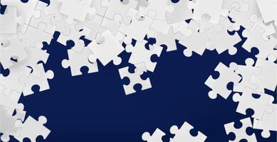 Puzzle Pieces falling Background vector