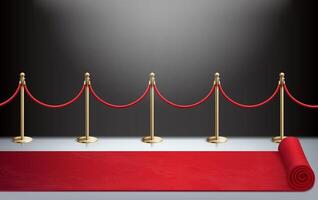 Red carpet Realistic Composition vector
