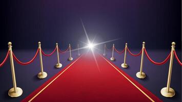 Elegant Red carpet Composition with Flash vector