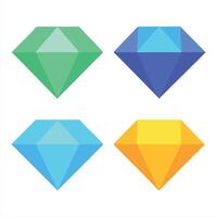Multicolored Diamond Illustrations vector