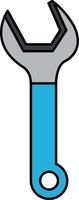isolate flat icon of Wrench vector