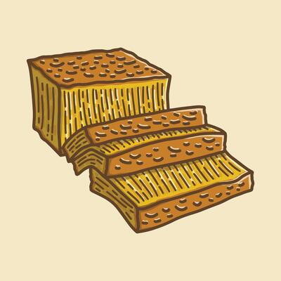 Delicious bika ambon isolated on beige background