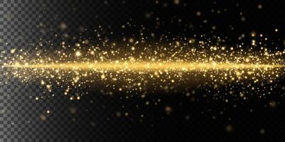 The Golden Sparkle Effect is perfect for creating Elegant Designs vector