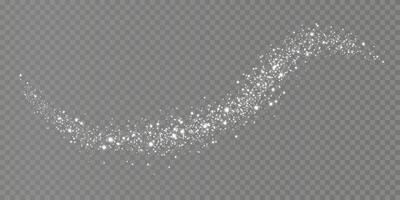 A mesmerizing shimmering dust trail, perfect for adding a touch of sparkle to all your creative projects vector