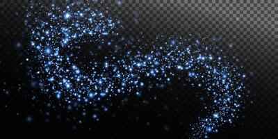 A beautiful Blue Sparkling Swirl design that captivates the viewer vector