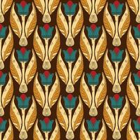 a pattern with a tulip on it vector