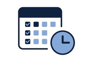 Schedule Reminder Icon , calendar icon, time management, schedule icon, event planner vector