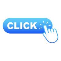 Click hand cursor. Click button. illustration vector