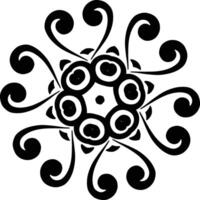 Geometric Simple Mandala Art Circular Pattern in the Form of a Mandala Decorative Ornament in Ethnic Oriental Style. vector