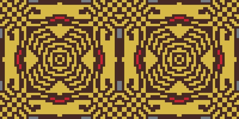 Pixelated Simple Islamic Patternfolk Embroidery, Aztec Geometric Ornament Print. Design for Carpet, Wallpaper, Clothing, Wrapping, Fabric