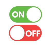 On Off Toggle Switch vector